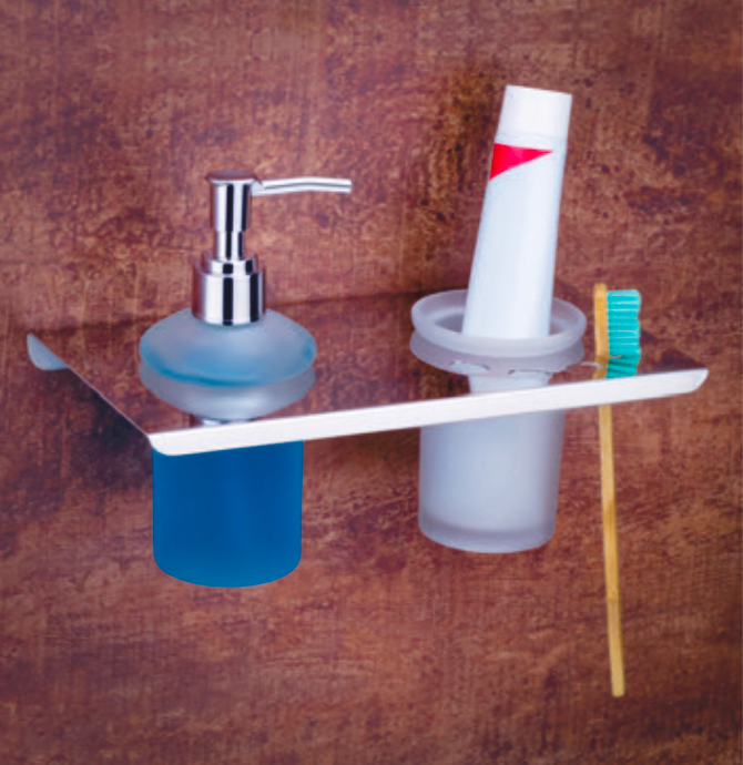 Liquid Soap Dispenser with Tumbler Holder