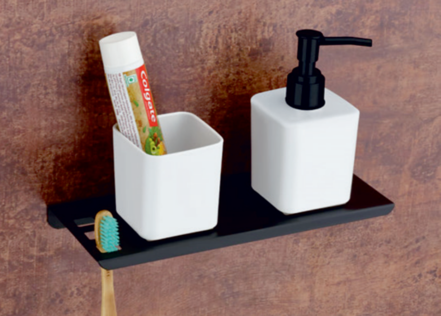 Liquid Soap Dispenser with Tumbler Holder