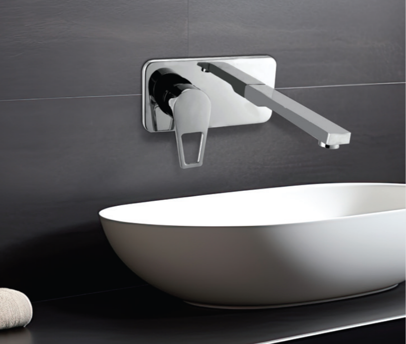 S/L Basin Mixer Wall Mounted Div. Set