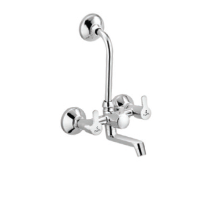 Wall Mixer Tel. with L-Bend MAT-1523