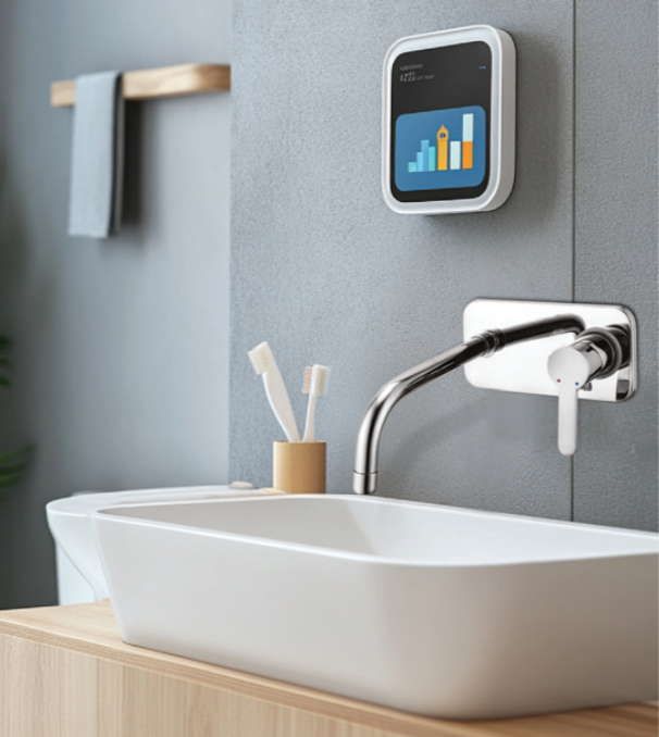 S/L Basin Mixer Wall Mounted Div. Set MAT-1538