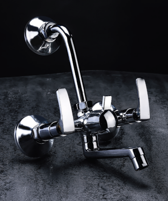 Wall Mixer Tel. with L-Bend